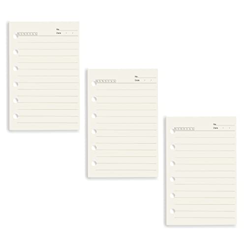 A7 liniertes Nachfüllpapier, 3 Stück, lose Blätter, 6 Löcher, Nachfüllpapier, Planer, Bindereinlage, 120 Blatt/240 Seiten, Binder-Notizbuch-Papiere für A7, Reisetagebuch, Tagebuch A7 liniertes Nachfüllpapier, 3 Stück, lose Blätter, 6 Löcher, Nachfüllpapier, Planer, Bindereinlage, 120 Blatt/240 Seiten, Binder-Notizbuch-Papiere für A7, Reisetagebuch, Tagebuch von AxeWoodz