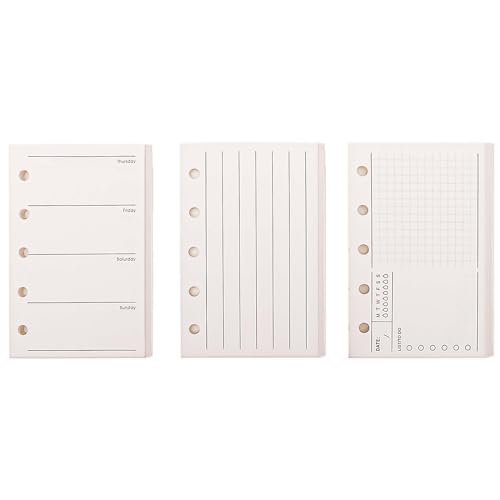 Nachfüllpapier für lose Blätter, nachfüllbar, M5-5-Loch, Mini-Binderpapier, 6,6 x 10,2 cm, vertikal, Aufgabenliste, Wochenplan, 3 Stück Nachfüllpapier für lose Blätter, nachfüllbar, M5-5-Loch, Mini-Binderpapier, 6,6 x 10,2 cm, vertikal, Aufgabenliste, Wochenplan, 3 Stück von AxeWoodz