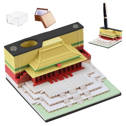 3D Haftnotizen, Taihe Tempel 3D Haftnotizen, antiker Stil Architektur Papier Skulptur Modell, 3D Notizblock für Desktop 3D Haftnotizen, Taihe Tempel 3D Haftnotizen, antiker Stil Architektur Papier Skulptur Modell, 3D Notizblock für Desktop von Axfbim