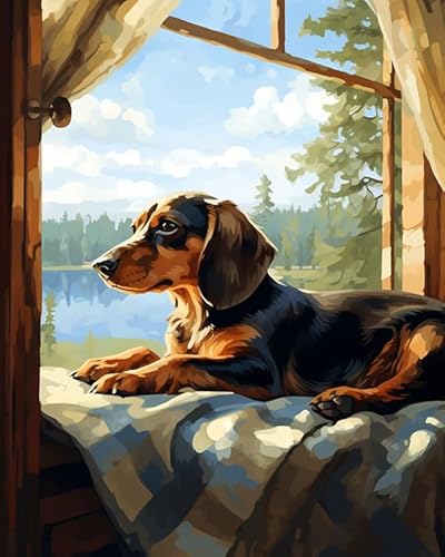 11CT Kreuzstich Stickpackung,Dackel Tier Hund liegend am Fenster,Sticken Set Erwachsene Kreuzstich,DIY Stickbilder Vorgedruckt Kreuzstich für Anfänger Home Decor,40x50cm 11CT Kreuzstich Stickpackung,Dackel Tier Hund liegend am Fenster,Sticken Set Erwachsene Kreuzstich,DIY Stickbilder Vorgedruckt Kreuzstich für Anfänger Home Decor,40x50cm von AxiangziK