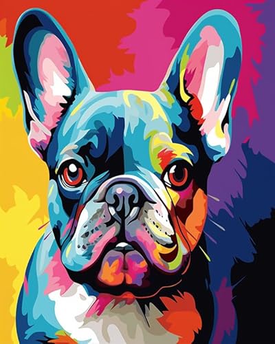 11CT Kreuzstich Stickpackung Bunte Tier Haustier Französische Bulldogge,Sticken Set Erwachsene Kreuzstich,DIY Stickbilder Vorgedruckt Kreuzstich für Anfänger Home Decor,16x20in 11CT Kreuzstich Stickpackung Bunte Tier Haustier Französische Bulldogge,Sticken Set Erwachsene Kreuzstich,DIY Stickbilder Vorgedruckt Kreuzstich für Anfänger Home Decor,16x20in von AxiangziK