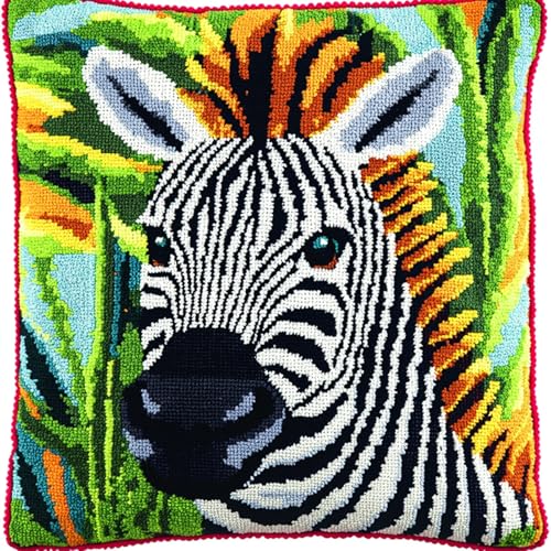 AxiangziK DIY Knüpfpackung für Kinder & Erwachsene,Tierzebra,Kissenbezug Knüpfkissen Knüpfset Teppich Bastel- Und Heimdekoration,17x17in AxiangziK DIY Knüpfpackung für Kinder & Erwachsene,Tierzebra,Kissenbezug Knüpfkissen Knüpfset Teppich Bastel- Und Heimdekoration,17x17in von AxiangziK