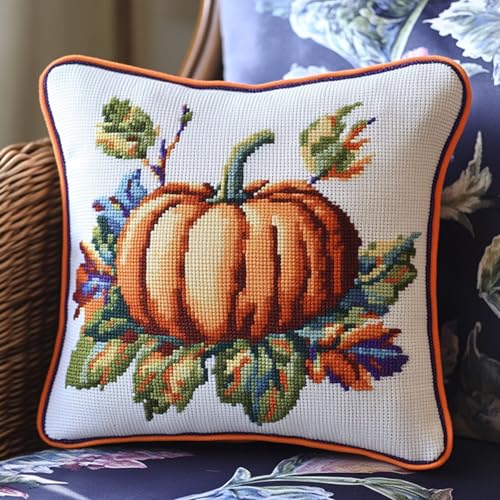 AxiangziK Herbstfarm Knüpfkissen Zum Selber Knüpfen,Kürbis,DIY Kissen Hülle Knüpfset,Kissenbezug Knüpfen Set Kreuzstich für Kinder Erwachsene,17x17in AxiangziK Herbstfarm Knüpfkissen Zum Selber Knüpfen,Kürbis,DIY Kissen Hülle Knüpfset,Kissenbezug Knüpfen Set Kreuzstich für Kinder Erwachsene,17x17in von AxiangziK