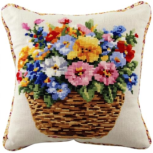 AxiangziK Knüpfkissen Zum Selber Knüpfen,Blumen,bunte Blumenkörbe,Knüpfen Set Handgemachte Geschenke Knüpfteppich Für Kinder Und Erwachsene Knüpfset,17x17in AxiangziK Knüpfkissen Zum Selber Knüpfen,Blumen,bunte Blumenkörbe,Knüpfen Set Handgemachte Geschenke Knüpfteppich Für Kinder Und Erwachsene Knüpfset,17x17in von AxiangziK