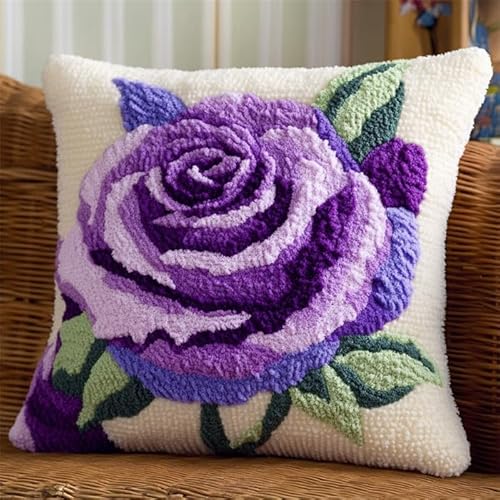 AxiangziK Knüpfkissen Zum Selber Knüpfen,Lila Rosen,Knüpfen Set Handgemachte Geschenke Knüpfteppich Für Kinder Und Erwachsene Knüpfset,17x17in AxiangziK Knüpfkissen Zum Selber Knüpfen,Lila Rosen,Knüpfen Set Handgemachte Geschenke Knüpfteppich Für Kinder Und Erwachsene Knüpfset,17x17in von AxiangziK