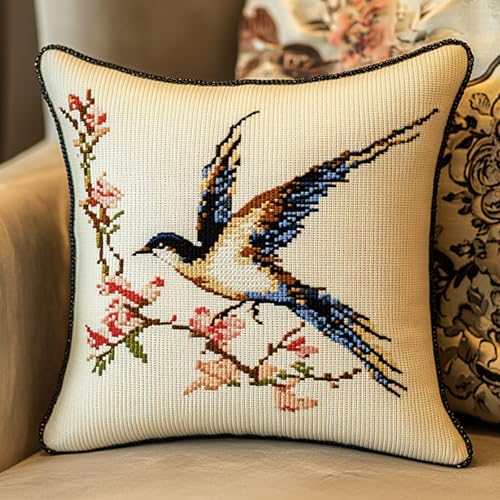 AxiangziK Tier DIY Knüpfhaken Set,Ein fliegender Vogel,Latch Hook Kissen Kit für Kinder oder Anfänger Erwachsene zum Selber Knüpfen Heimdekoration,17x17in AxiangziK Tier DIY Knüpfhaken Set,Ein fliegender Vogel,Latch Hook Kissen Kit für Kinder oder Anfänger Erwachsene zum Selber Knüpfen Heimdekoration,17x17in von AxiangziK