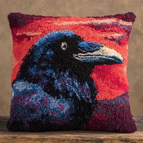AxiangziK Tier Knüpfkissen Set,Krähenvogel,3D Sofakissenbezug DIY Kissenbezüge Kissenbezug für Heimaccessoire,Handgechte Geschenke Kreuzstich Kreativ Set,17x17in AxiangziK Tier Knüpfkissen Set,Krähenvogel,3D Sofakissenbezug DIY Kissenbezüge Kissenbezug für Heimaccessoire,Handgechte Geschenke Kreuzstich Kreativ Set,17x17in von AxiangziK