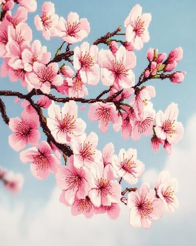 AxiangziK rosa Baum DIY Kreuzstichset,Pfirsichblütenzweig,11CT stickerei set anfänger mit kreuzstich,stickbilder vorgedruckt kreuzstich AxiangziK rosa Baum DIY Kreuzstichset,Pfirsichblütenzweig,11CT stickerei set anfänger mit kreuzstich,stickbilder vorgedruckt kreuzstich von AxiangziK