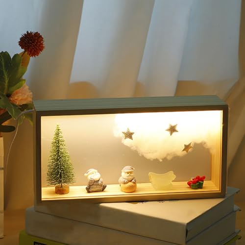 3D Bilderrahmen zum Befüllen,Objektrahmen Holz,leuchtender Fotorahmen, LED-Display-Artikelrahmen, DIY Vitrine Rahmen für Objekte,Blumen Schattenbox,Dekorative Bilderrahmen für Zuhause,Wohnzimmer,Hotel 3D Bilderrahmen zum Befüllen,Objektrahmen Holz,leuchtender Fotorahmen, LED-Display-Artikelrahmen, DIY Vitrine Rahmen für Objekte,Blumen Schattenbox,Dekorative Bilderrahmen für Zuhause,Wohnzimmer,Hotel von Axijobs