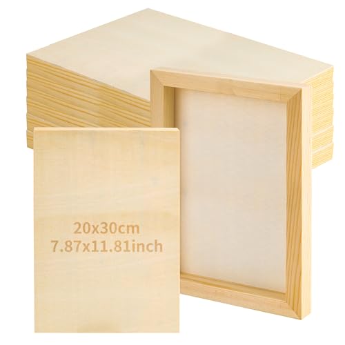 8 Stück unlackierte Holz-Malplatten, 20 x 30 cm, blanko, Holz-Leinwand, Malbretter, Wiegeholztafeln für Malerei, Kunst und Handwerk 8 Stück unlackierte Holz-Malplatten, 20 x 30 cm, blanko, Holz-Leinwand, Malbretter, Wiegeholztafeln für Malerei, Kunst und Handwerk von Axincardarm