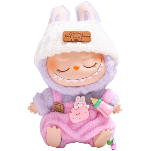 Axinyijia Labubu Kleidung DIY Labubu Monster Outfit Zubehör für 17cm Labubu Puppen Bekleidung Geschenke für Sammler (Enthält Keine Puppen) (Rose 2) von Axinyijia