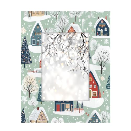 Bilderrahmen aus Holz, 12,7 x 17,8 cm, Ständer, Tisch- und Wandmontage, niedliche Winterlandhaus-Szene Bilderrahmen aus Holz, 12,7 x 17,8 cm, Ständer, Tisch- und Wandmontage, niedliche Winterlandhaus-Szene von Axurera
