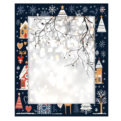 Bilderrahmen aus Holz, 27,9 x 35,6 cm, Ständer, Tisch- und Wandmontage, Holz-Bilderrahmen, Cartoon, Weihnachten, Bauernhaus Bilderrahmen aus Holz, 27,9 x 35,6 cm, Ständer, Tisch- und Wandmontage, Holz-Bilderrahmen, Cartoon, Weihnachten, Bauernhaus von Axurera