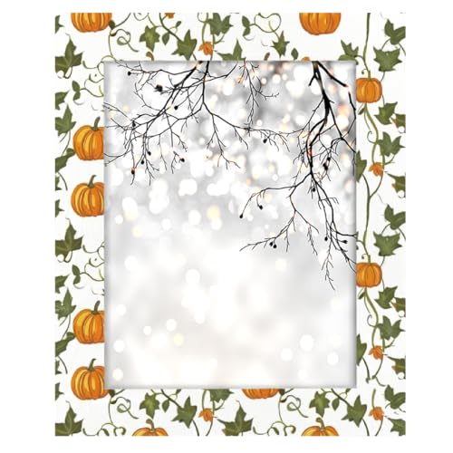 Bilderrahmen aus Holz, 27,9 x 35,6 cm, Ständer, Tisch- und Wandmontage, Holz-Bilderrahmen, Erntedankfest, Herbst, Kürbisreben Bilderrahmen aus Holz, 27,9 x 35,6 cm, Ständer, Tisch- und Wandmontage, Holz-Bilderrahmen, Erntedankfest, Herbst, Kürbisreben von Axurera