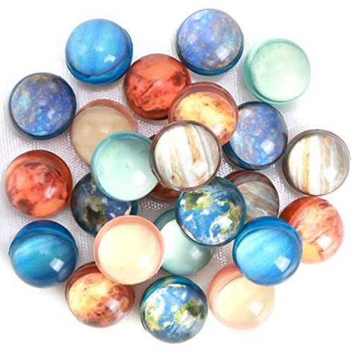 Ayfjovs 24 Stück Raum Flummi für Kinder, 32mm Sonnensystem Planeten Bouncing Balls für Kindergeburtstag von Ayfjovs