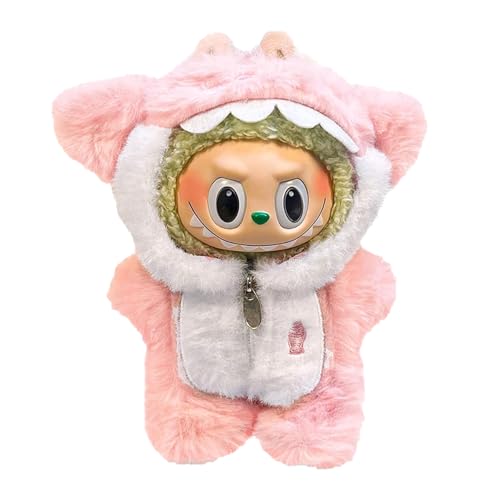 Ayizhiniu Labubu Kleidung, Niedliche Labubu-Spielzeugkleidung, Mini Plüsch Puppen Kleidung, Labubu Plüschspielzeugkleidung, Plush Hoodie Satz, Gilt für Labubu Plüschtiere von Ayizhiniu