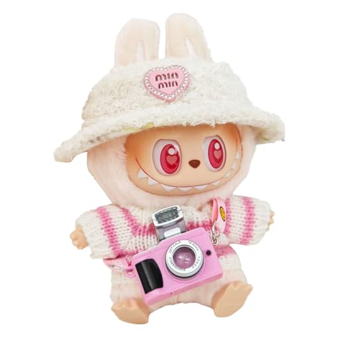 Ayizhiniu Labubu Kleidung, Niedliche Labubu-Spielzeugkleidung, Mini Plüsch Puppen Kleidung, Labubu Plüschspielzeugkleidung, Plush Hoodie Satz, Gilt für Labubu Plüschtiere von Ayizhiniu