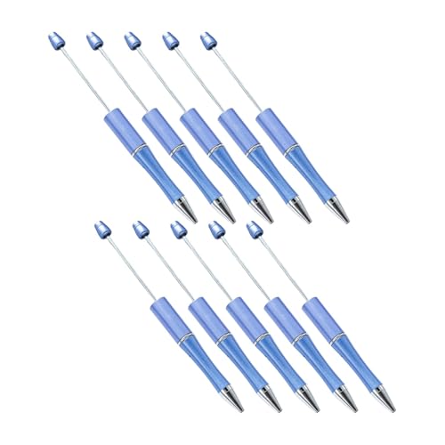 Aymzbd 10 Stück Perlenstift, Neuartiger Schreibstift, Tintenroller mit Schwarzer Tinte, DIY Partygeschenk, Bastelstifte, Kugelschreiber mit Perlen für Büroki, Blau Aymzbd 10 Stück Perlenstift, Neuartiger Schreibstift, Tintenroller mit Schwarzer Tinte, DIY Partygeschenk, Bastelstifte, Kugelschreiber mit Perlen für Büroki, Blau von Aymzbd