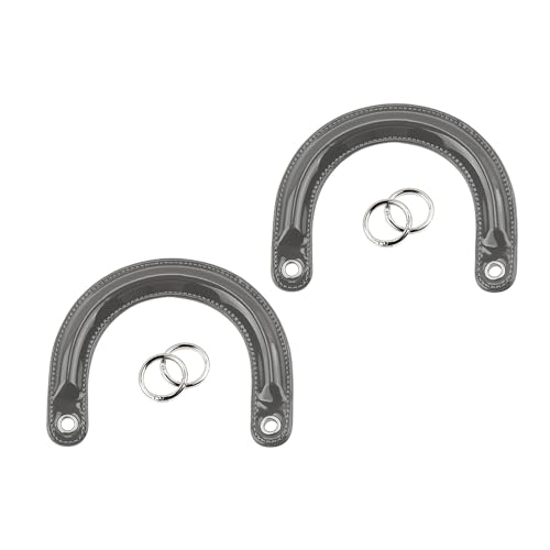 Aymzbd 2 Stück U Förmige Geldbörsengriffe, Handtaschengriffe, Kurzer Handtaschengurt, Ersatz Taschengriffe für Die Reparatur von DIY Geldbörsen, Silberne Schnalle Grau Aymzbd 2 Stück U Förmige Geldbörsengriffe, Handtaschengriffe, Kurzer Handtaschengurt, Ersatz Taschengriffe für Die Reparatur von DIY Geldbörsen, Silberne Schnalle Grau von Aymzbd