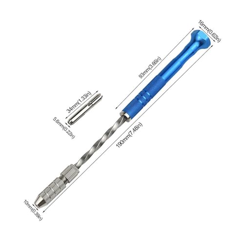 Aymzbd 3x Halb Automatische Spiralhandbohrmaschine Rotary Werkzeug für Schmuckmaking Tonpolymer Aymzbd 3x Halb Automatische Spiralhandbohrmaschine Rotary Werkzeug für Schmuckmaking Tonpolymer von Aymzbd