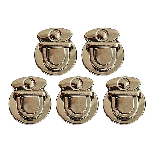 Aymzbd 5 Stück Tuck Lock Verschluss Taschenschlösser für Handtaschen Handtaschenverschlüsse Robustes Zubehör Geldbörse Daumenverschluss Geldbörsen Metallvers, B von Aymzbd