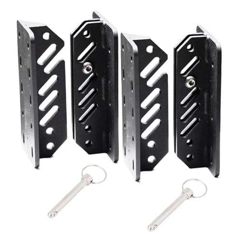 Aymzbd Markisenhalterung Zubehör Ersatzteile Schwarz Einfacher Gebrauch Professionelle Schnellaufbau Metall Wind Hardware Schatten Baldachin Unterstützung, 2 Satz von Aymzbd
