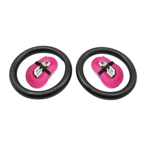 Aymzbd Turnringe mit Riemen für Krafttraining zu Hause Und Im Büro, Rosa Aymzbd Turnringe mit Riemen für Krafttraining zu Hause Und Im Büro, Rosa von Aymzbd