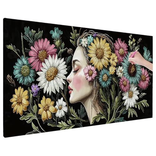 Anime Diamond Painting XXL, 5D Diamant Painting Bilder Blumen Muster mit Vollbohrer Leinwand, Diamond Art Malerei Stickerei Kreuzstich Set, Basteln Erwachsene Mosaikherstellung, Wanddeko 70x30 cm X-80 Anime Diamond Painting XXL, 5D Diamant Painting Bilder Blumen Muster mit Vollbohrer Leinwand, Diamond Art Malerei Stickerei Kreuzstich Set, Basteln Erwachsene Mosaikherstellung, Wanddeko 70x30 cm X-80 von Aynaeinn