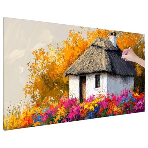 Anime Diamond Painting XXL, 5D Diamant Painting Bilder Blumen Muster mit Vollbohrer Leinwand, Diamond Art Malerei Stickerei Kreuzstich Set, Basteln Erwachsene Mosaikherstellung, Wanddeko 90x40 cm R-4 von Aynaeinn