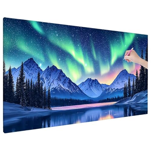 Aurora Diamond Painting XXL, 5D Diamant Painting Bilder Berge Muster mit Vollbohrer Leinwand, Diamond Art Stickerei Kreuzstich Set, Basteln Erwachsene Mosaikherstellung, Herbst Wanddeko 180x80 cm E-41 Aurora Diamond Painting XXL, 5D Diamant Painting Bilder Berge Muster mit Vollbohrer Leinwand, Diamond Art Stickerei Kreuzstich Set, Basteln Erwachsene Mosaikherstellung, Herbst Wanddeko 180x80 cm E-41 von Aynaeinn