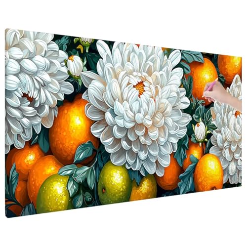 Blumen Diamond Painting XXL, 5D Diamant Painting Bilder Obst Muster mit Vollbohrer Leinwand, Diamond Art Malerei Stickerei Kreuzstich Set, Basteln Erwachsene Mosaikherstellung, Wanddeko 180x80 cm C-79 Blumen Diamond Painting XXL, 5D Diamant Painting Bilder Obst Muster mit Vollbohrer Leinwand, Diamond Art Malerei Stickerei Kreuzstich Set, Basteln Erwachsene Mosaikherstellung, Wanddeko 180x80 cm C-79 von Aynaeinn