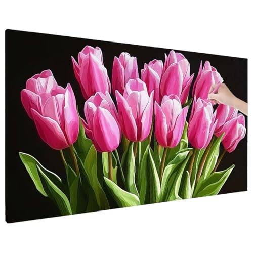 Blumen Diamond Painting XXL, 5D Diamant Painting Bilder Tulpe Muster mit Vollbohrer Leinwand, Diamond Art Stickerei Kreuzstich Set, Basteln Erwachsene Mosaikherstellung, Herbst Wanddeko 180x80 cm C-52 Blumen Diamond Painting XXL, 5D Diamant Painting Bilder Tulpe Muster mit Vollbohrer Leinwand, Diamond Art Stickerei Kreuzstich Set, Basteln Erwachsene Mosaikherstellung, Herbst Wanddeko 180x80 cm C-52 von Aynaeinn
