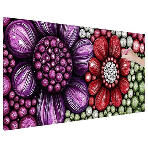 Bunt Diamond Painting XXL, 5D Diamant Painting Bilder Blumen Muster mit Vollbohrer Leinwand, Diamond Art Malerei Stickerei Kreuzstich Set, Basteln Erwachsene Mosaikherstellung, Wanddeko 140x60 cm C-1 Bunt Diamond Painting XXL, 5D Diamant Painting Bilder Blumen Muster mit Vollbohrer Leinwand, Diamond Art Malerei Stickerei Kreuzstich Set, Basteln Erwachsene Mosaikherstellung, Wanddeko 140x60 cm C-1 von Aynaeinn
