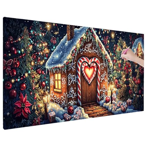Christmas Diamond Painting XXL, 5D Diamant Painting Bilder Fantasy Muster mit Vollbohrer Leinwand, Diamond Art Stickerei Kreuzstich Set, Basteln Erwachsene Mosaikherstellung, Wanddeko 180x80 cm E-5 Christmas Diamond Painting XXL, 5D Diamant Painting Bilder Fantasy Muster mit Vollbohrer Leinwand, Diamond Art Stickerei Kreuzstich Set, Basteln Erwachsene Mosaikherstellung, Wanddeko 180x80 cm E-5 von Aynaeinn