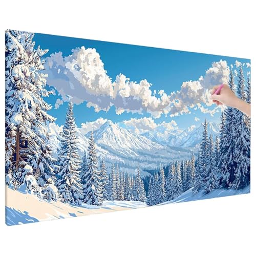 Diamond Painting 110x50 cm, Landschaft Diamant Painting Bilder Erwachsene Bastelset, 5D Diamond Paintings Erwachsene Set mit Runde Vollbohrer für Zimmer Decor, Geschenke für Frauen (Lebensbaum) D-88 von Aynaeinn