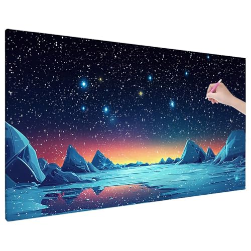 Diamond Painting 140x60 cm, Sternenhimmel Diamant Painting Bilder Erwachsene Bastelset, 5D Diamond Paintings Erwachsene Set mit Runde Vollbohrer für Zimmer Decor, Geschenke für Frauen (Berge) C-2 von Aynaeinn