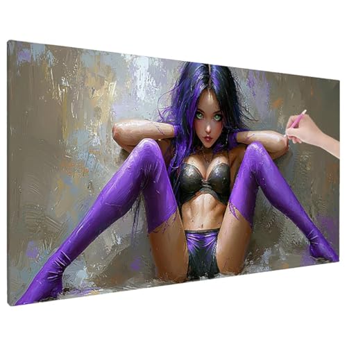 Diamond Painting 180x80 cm, Anime Diamant Painting Bilder Erwachsene Bastelset, 5D Diamond Paintings Erwachsene Set mit Runde Vollbohrer für Aesthetic Room Decor, Geschenke für Frauen (Mädchen) D-85 von Aynaeinn