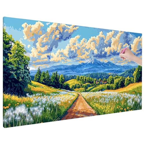 Diamond Painting 180x80 cm, Landschaft Diamant Painting Bilder Erwachsene Bastelset, 5D Diamond Paintings Erwachsene Set mit Runde Vollbohrer für Zimmer Decor, Geschenke für Frauen (Idyllisch) X-87 von Aynaeinn