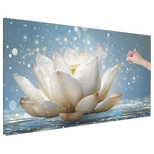 Diamond Painting 70x30 cm, Lotus Diamant Painting Bilder Erwachsene Bastelset, 5D Diamond Paintings Erwachsene Set mit Runde Vollbohrer für Aesthetic Room Decor, Geschenke für Frauen (Fantasy) E-93 von Aynaeinn