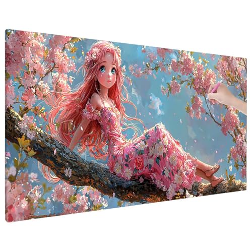 Diamond Painting Anime, Blumen Diamond Painting Erwachsene Groß XXL 70x30 cm, 5D Runde Diamant Stickerei Erwachsene Mosaikherstellung Bastelset, Herbst Zimmer Deko Wohnzimmer, Weihnachtsgeschen R-66 Diamond Painting Anime, Blumen Diamond Painting Erwachsene Groß XXL 70x30 cm, 5D Runde Diamant Stickerei Erwachsene Mosaikherstellung Bastelset, Herbst Zimmer Deko Wohnzimmer, Weihnachtsgeschen R-66 von Aynaeinn