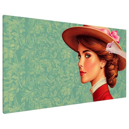 Diamond Painting Anime, Frauen Diamond Painting Erwachsene Groß XXL 220x100 cm, 5D Runde Diamant Stickerei Erwachsene Mosaikherstellung Bastelset, Herbst Zimmer Deko Wohnzimmer, Weihnachtsgeschen W-23 von Aynaeinn