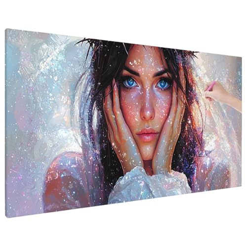 Diamond Painting Anime, Frauen Diamond Painting Erwachsene Groß XXL 70x30 cm, 5D Runde Diamant Stickerei Erwachsene Mosaikherstellung Bastelset, Herbst Zimmer Deko Wohnzimmer, Weihnachtsgeschen R-42 von Aynaeinn