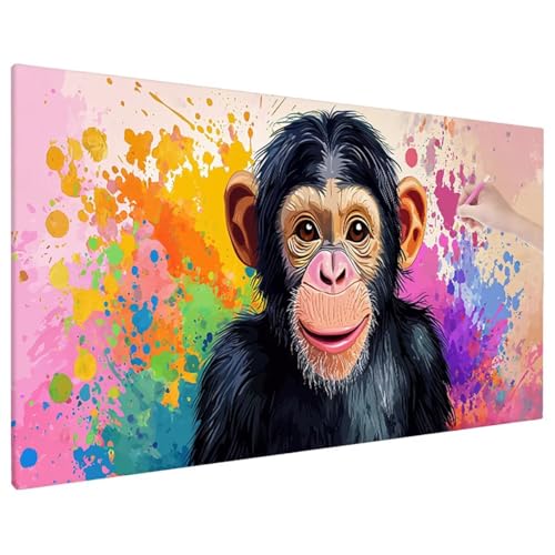 Diamond Painting Anime, Schimpansen Diamond Painting Erwachsene Groß XXL 180x80 cm, 5D Runde Diamant Stickerei Erwachsene Mosaikherstellung Bastelset, Zimmer Deko Wohnzimmer, Weihnachtsgeschen D-80 Diamond Painting Anime, Schimpansen Diamond Painting Erwachsene Groß XXL 180x80 cm, 5D Runde Diamant Stickerei Erwachsene Mosaikherstellung Bastelset, Zimmer Deko Wohnzimmer, Weihnachtsgeschen D-80 von Aynaeinn