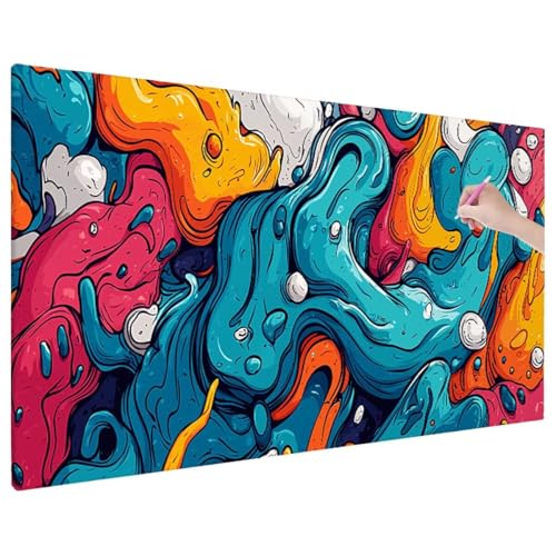 Diamond Painting Bunt, Abstrakt Diamond Painting Erwachsene Groß XXL 180x80 cm, 5D Runde Diamant Stickerei Erwachsene Mosaikherstellung Bastelset, Herbst Zimmer Deko Wohnzimmer, Weihnachtsgeschen X-73 Diamond Painting Bunt, Abstrakt Diamond Painting Erwachsene Groß XXL 180x80 cm, 5D Runde Diamant Stickerei Erwachsene Mosaikherstellung Bastelset, Herbst Zimmer Deko Wohnzimmer, Weihnachtsgeschen X-73 von Aynaeinn