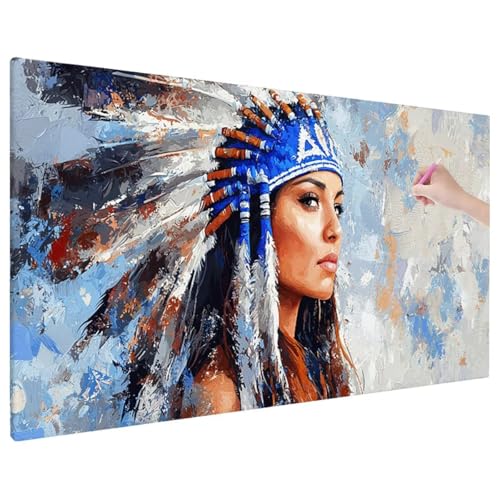 Diamond Painting Indien, Frauen Diamond Painting Erwachsene Groß XXL 180x80 cm, 5D Runde Diamant Stickerei Erwachsene Mosaikherstellung Bastelset, Herbst Zimmer Deko Wohnzimmer, Weihnachtsgeschen X-85 Diamond Painting Indien, Frauen Diamond Painting Erwachsene Groß XXL 180x80 cm, 5D Runde Diamant Stickerei Erwachsene Mosaikherstellung Bastelset, Herbst Zimmer Deko Wohnzimmer, Weihnachtsgeschen X-85 von Aynaeinn
