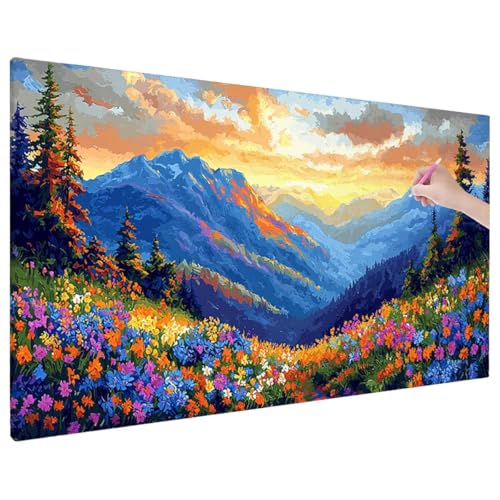 Diamond Painting Landscape, Blumen Diamond Painting Erwachsene Groß XXL 70x30 cm, 5D Runde Diamant Stickerei Erwachsene Mosaikherstellung Bastelset, Zimmer Deko Wohnzimmer, Weihnachtsgeschen E-19 Diamond Painting Landscape, Blumen Diamond Painting Erwachsene Groß XXL 70x30 cm, 5D Runde Diamant Stickerei Erwachsene Mosaikherstellung Bastelset, Zimmer Deko Wohnzimmer, Weihnachtsgeschen E-19 von Aynaeinn