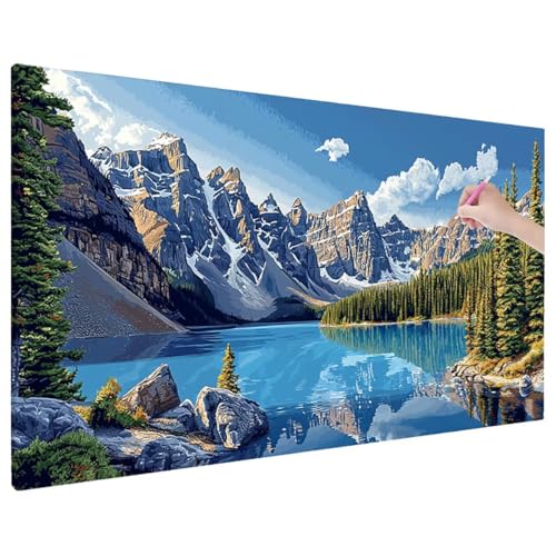 Diamond Painting Landschaft, Berge Diamond Painting Erwachsene Groß XXL 180x80 cm, 5D Runde Diamant Stickerei Erwachsene Mosaikherstellung Bastelset, Zimmer Deko Wohnzimmer, Weihnachtsgeschen D-65 Diamond Painting Landschaft, Berge Diamond Painting Erwachsene Groß XXL 180x80 cm, 5D Runde Diamant Stickerei Erwachsene Mosaikherstellung Bastelset, Zimmer Deko Wohnzimmer, Weihnachtsgeschen D-65 von Aynaeinn
