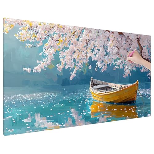 Diamond Painting Lebensbaum, Boot Diamond Painting Erwachsene Groß XXL 180x80 cm, 5D Runde Diamant Stickerei Erwachsene Mosaikherstellung Bastelset, Zimmer Deko Wohnzimmer, Weihnachtsgeschen C-33 Diamond Painting Lebensbaum, Boot Diamond Painting Erwachsene Groß XXL 180x80 cm, 5D Runde Diamant Stickerei Erwachsene Mosaikherstellung Bastelset, Zimmer Deko Wohnzimmer, Weihnachtsgeschen C-33 von Aynaeinn