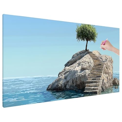 Diamond Painting Meer, Lebensbaum Diamond Painting Erwachsene Groß XXL 110x50 cm, 5D Runde Diamant Stickerei Erwachsene Mosaikherstellung Bastelset, Zimmer Deko Wohnzimmer, Weihnachtsgeschen C-72 Diamond Painting Meer, Lebensbaum Diamond Painting Erwachsene Groß XXL 110x50 cm, 5D Runde Diamant Stickerei Erwachsene Mosaikherstellung Bastelset, Zimmer Deko Wohnzimmer, Weihnachtsgeschen C-72 von Aynaeinn