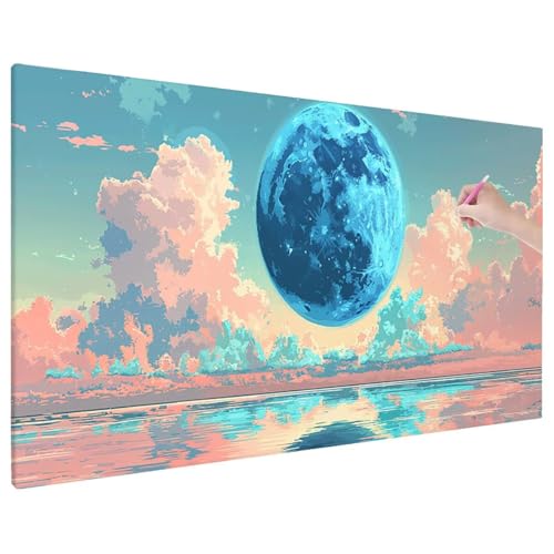 Diamond Painting Mond, Fantasy Diamond Painting Erwachsene Groß XXL 220x100 cm, 5D Runde Diamant Stickerei Erwachsene Mosaikherstellung Bastelset, Herbst Zimmer Deko Wohnzimmer, Weihnachtsgeschen D-68 Diamond Painting Mond, Fantasy Diamond Painting Erwachsene Groß XXL 220x100 cm, 5D Runde Diamant Stickerei Erwachsene Mosaikherstellung Bastelset, Herbst Zimmer Deko Wohnzimmer, Weihnachtsgeschen D-68 von Aynaeinn